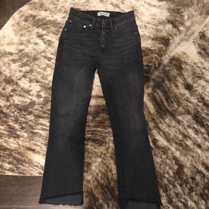 Madewell Cali Demi Boot jeans- black, size 24